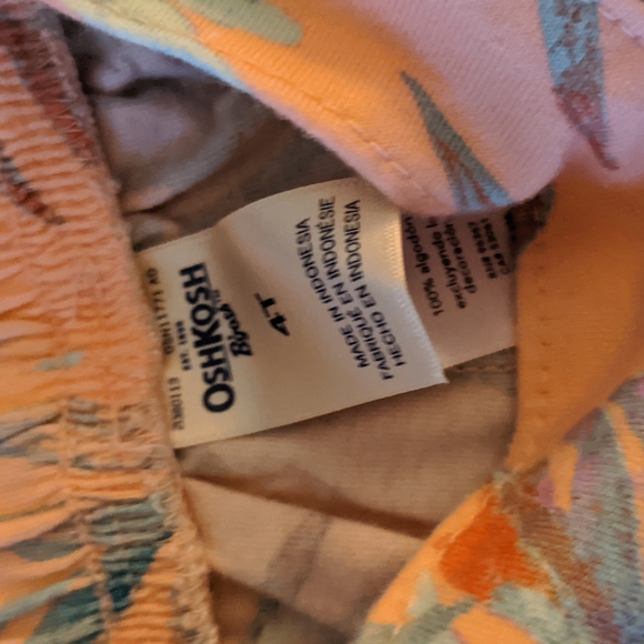 🌈4T girls Oshkosh B'Gosh set of 2 cotton shorts - Picture 4 of 8